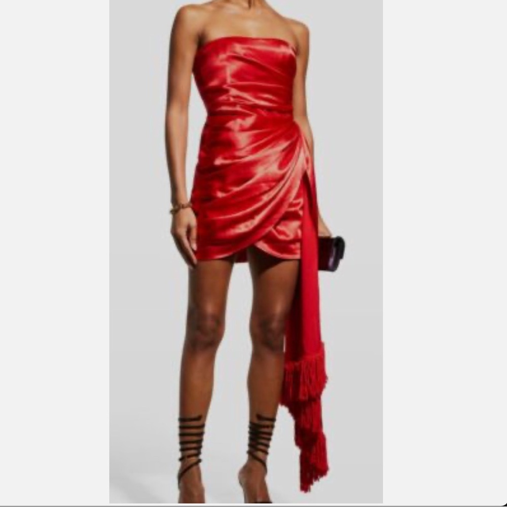 Bronx and Banco Scarlet Strapless Dress Great for New Year Celebration